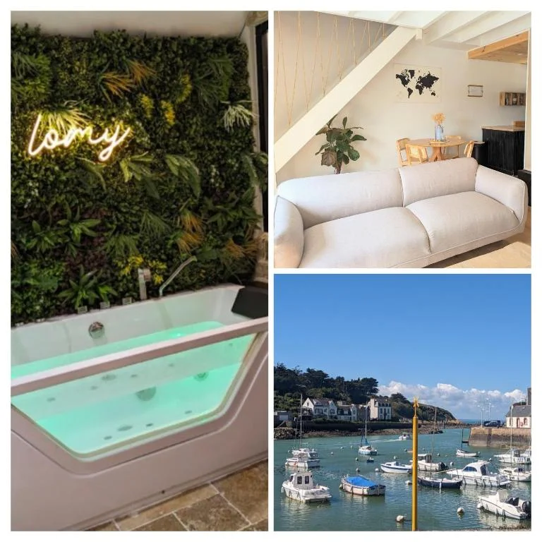 Duplex Lomy avec vue sur le port