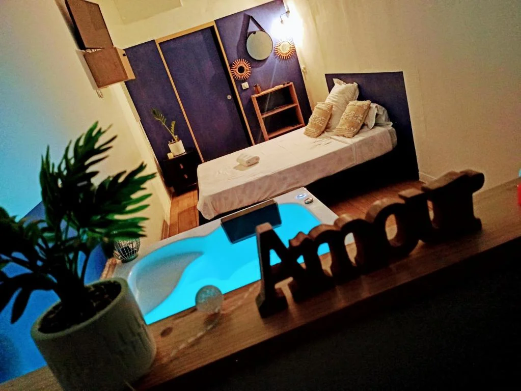 Studio cosy, grand spa privatif et parking privée