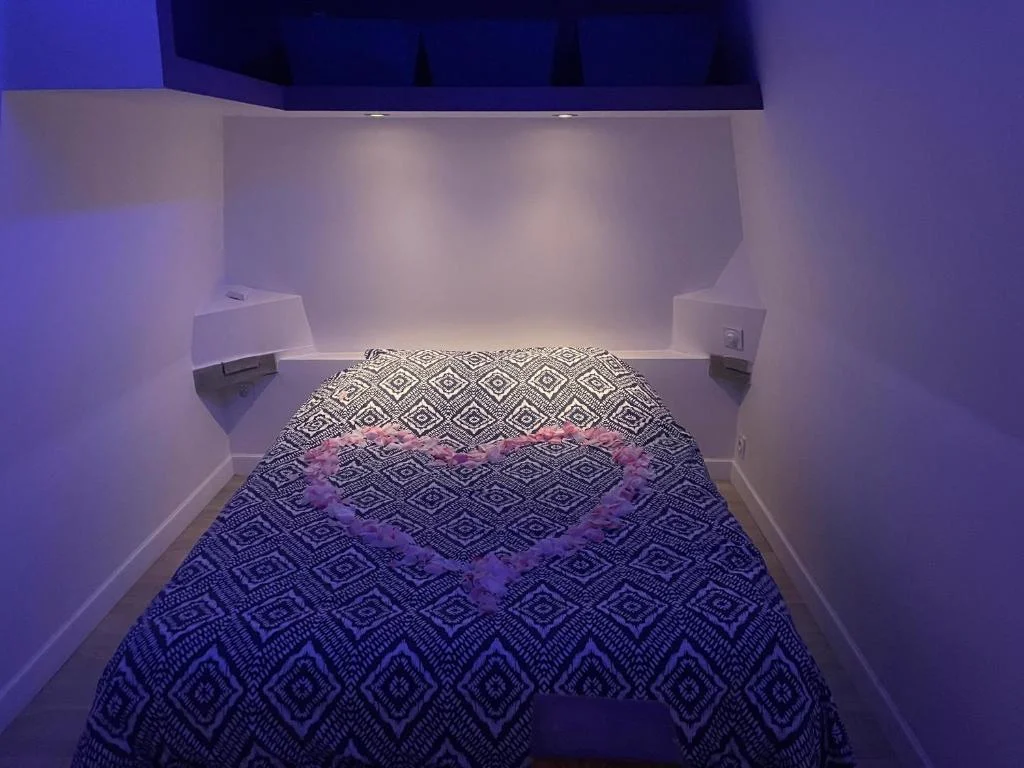 L'Antre vue - jacuzzi au château