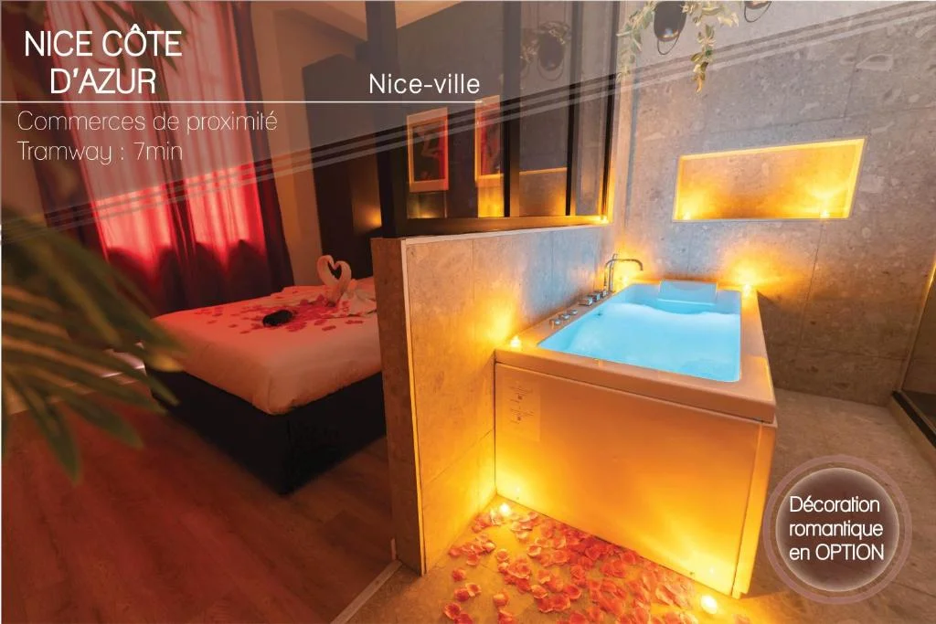 Loft Balnéo à Nice Centre – Appartement Spa