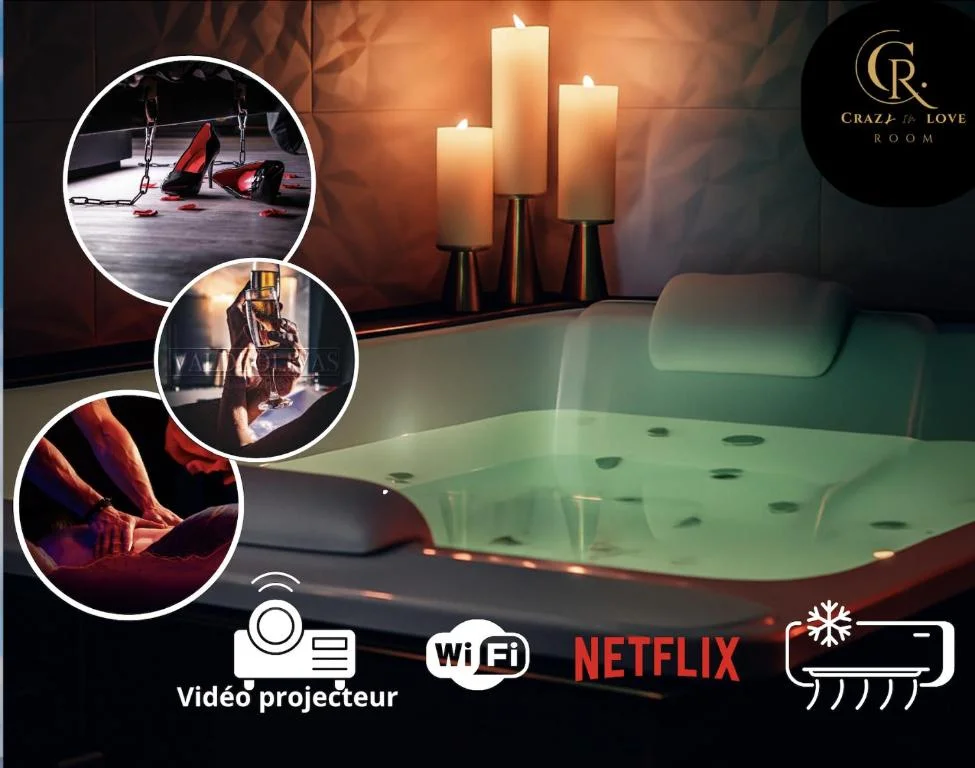 Suite Craz'in Love room en Camargue – Jacuzzi et Cinéma